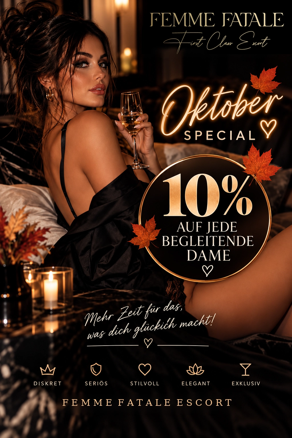 Oktober Special - 10% auf jede Dame